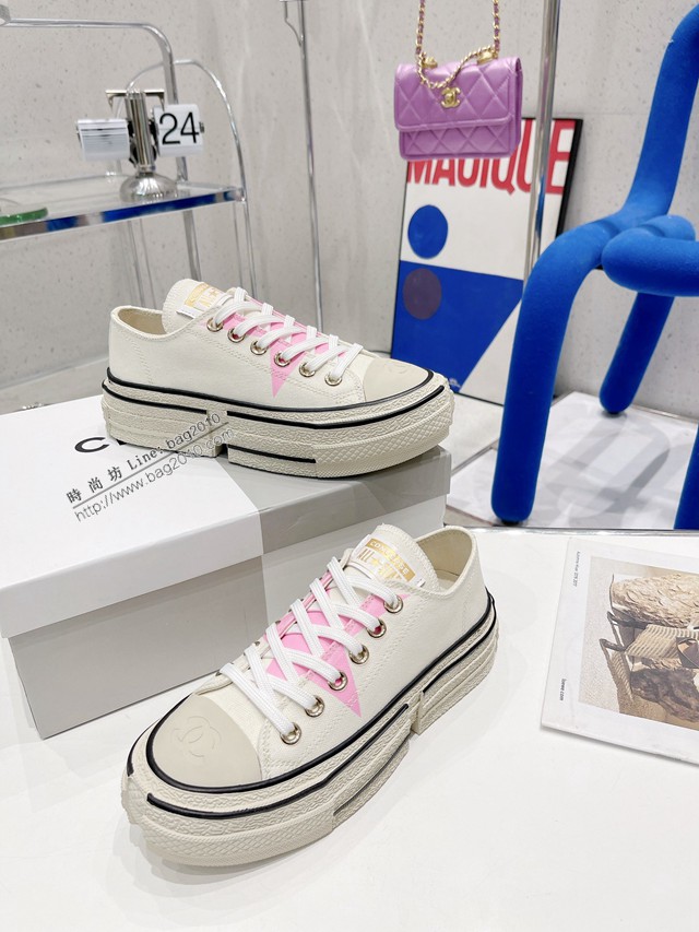 2022早春最新爆款匡威Converse x Feng Chen Wang王逢陳聯名拼接解構限量款系列半拖鞋 dx3583